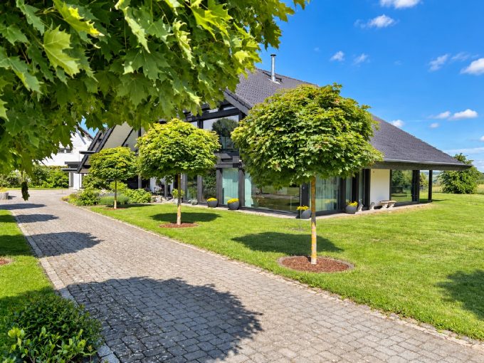 Einfahrt mit Haus
